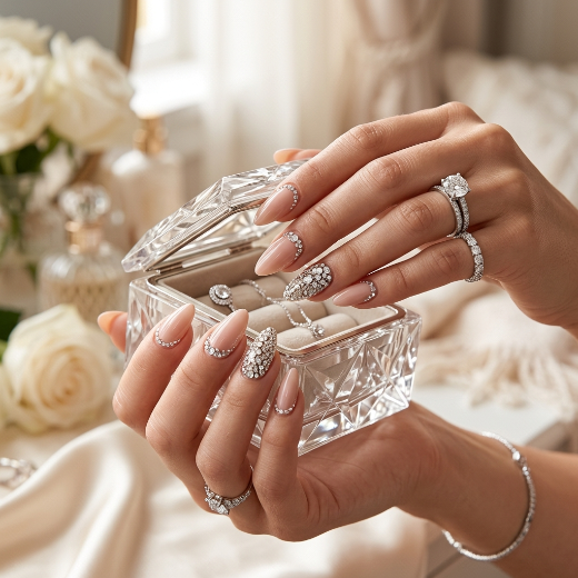 rhinestone accents