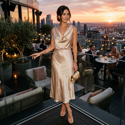 satin dress