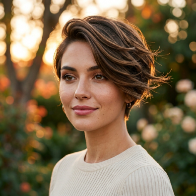 side-swept pixie