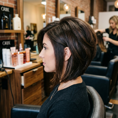 stacked bob