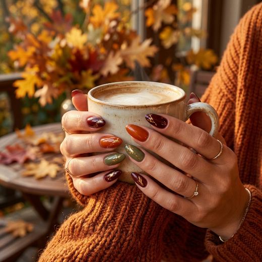 warm fall tones