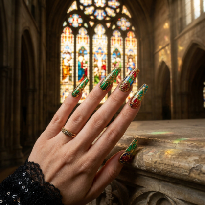 Cathedral Window Nails