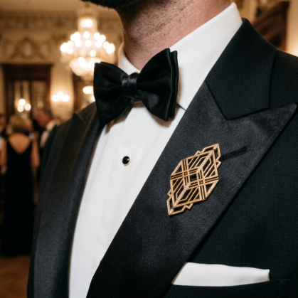 Gold Statement Brooch
