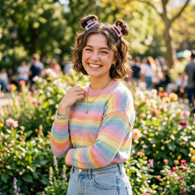Mini Claw Clip Space Buns