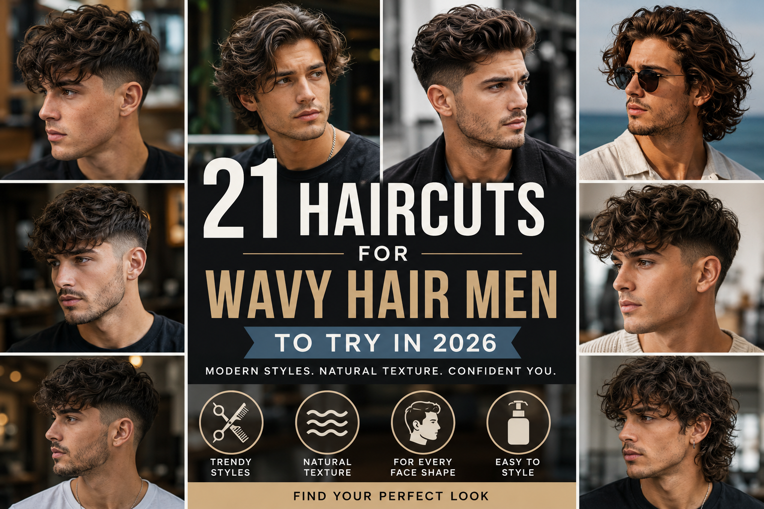 21 Haircuts for Wavy Hair Men to Try in 2026