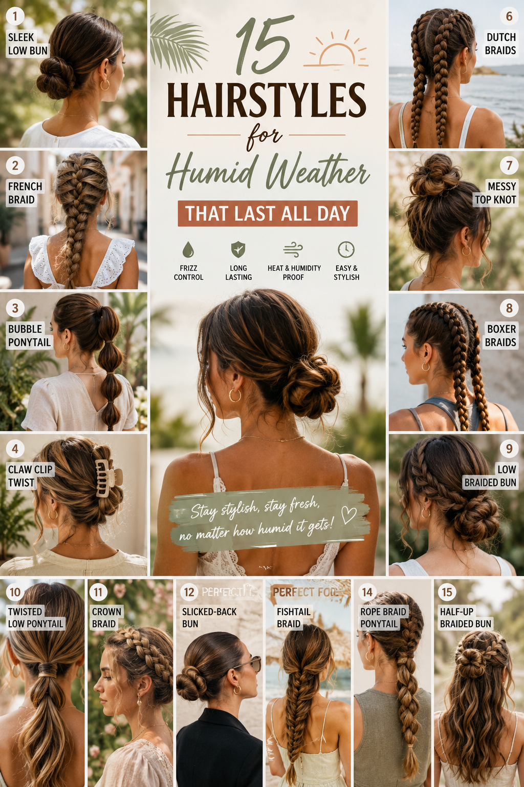 hairstyles for humid weather