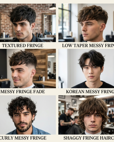 messy fringe haircut